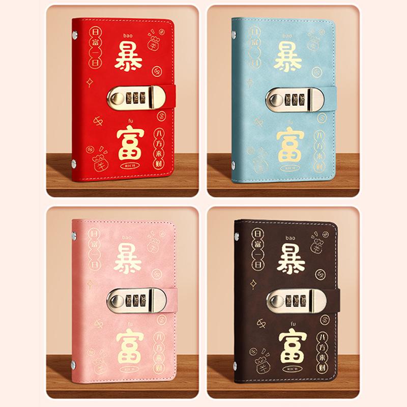 200 Envelopes Money Saving Challenge With Password Lock Save Money Pu Money Collection Book Large Capacity Portable