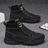 Men Handmade Pattern Leather Comfy Soft Sock Ankle Boots For Men