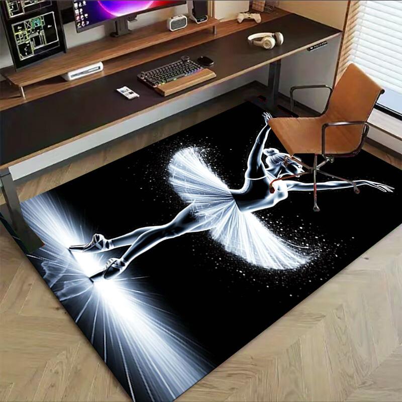 1PC ballerina dance Extra Large Non Slip Floor carpet, Office, family, bedroom, Studio   Large Area Rug Indoor Rugs, , Vibrant Colors