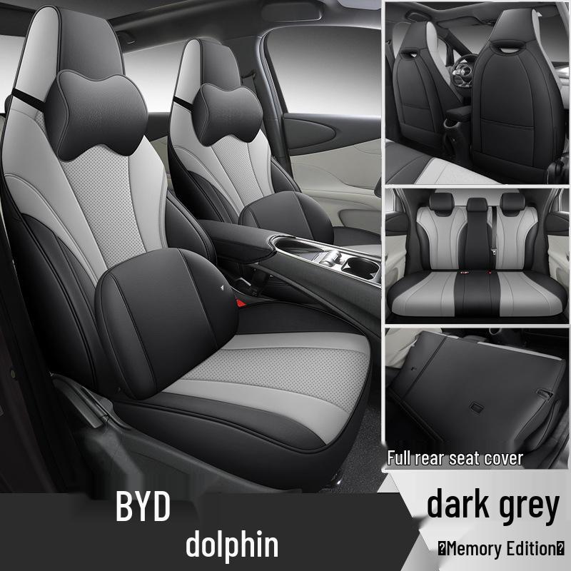 BYD Dolphin Car Seat Cover - Full Wrap, Leather, All-Season Universal Fit