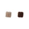 Autumn And Winter Maillard Knitted Wool Square Stud Earrings, Asymmetrical Design, Contrasting Geometric Round Earrings