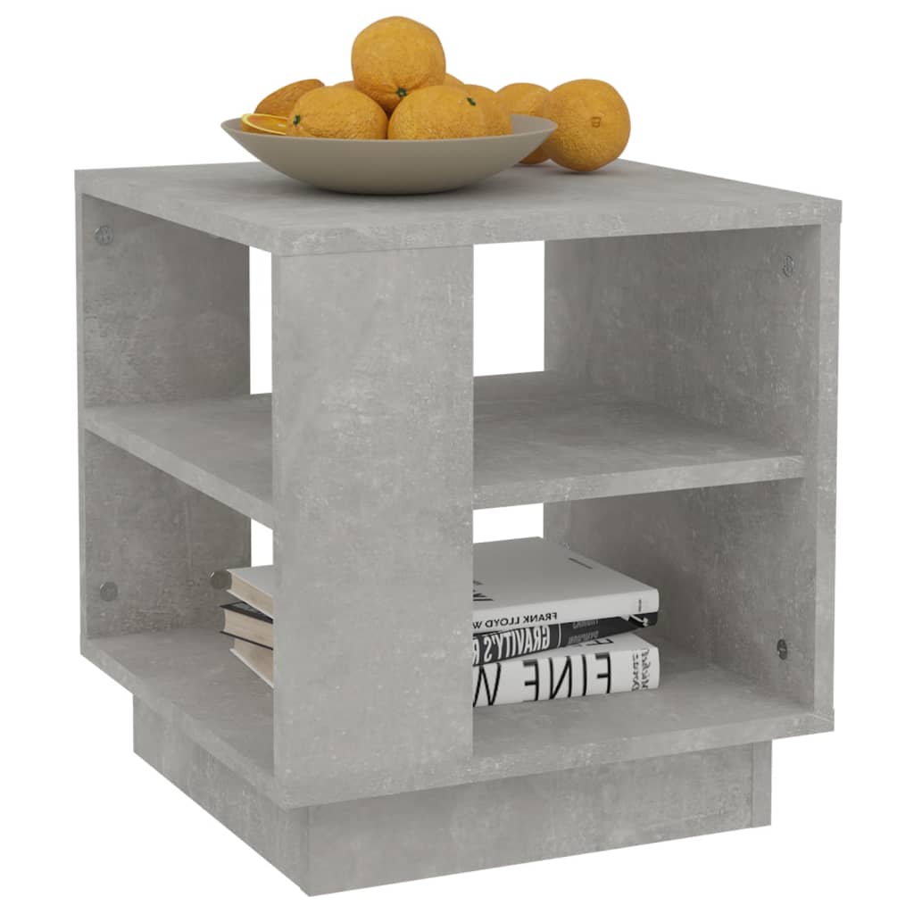 Coffee Table Concrete Gray 40 x 40 x 43 cm Engineered Wood