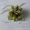 DIY feather flower handmade mesh fabric pearl feather headdress head flower show photo accessories wrist flower hairpin DIY