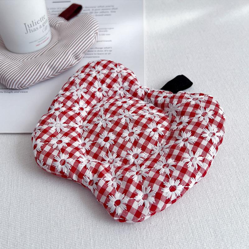 14.5*12cm Fruit Shaped Design Ins Fabric Coaster Wave Point Cotton Creative Coffee Cup Pad Heat Resistant 13 Colors