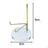 Mineral Display Stand Acrylic Metal Holder Support Easel for Exhibiting Agate Gemstone Crystal