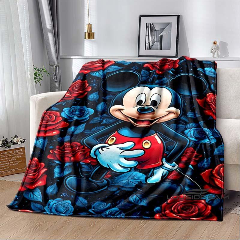 Die Mickey Maus Cartoon-Decke ist flauschig und weich, geeignet für Kinder und Erwachsene und perfekt für Zuhause, Reisen, Camping an