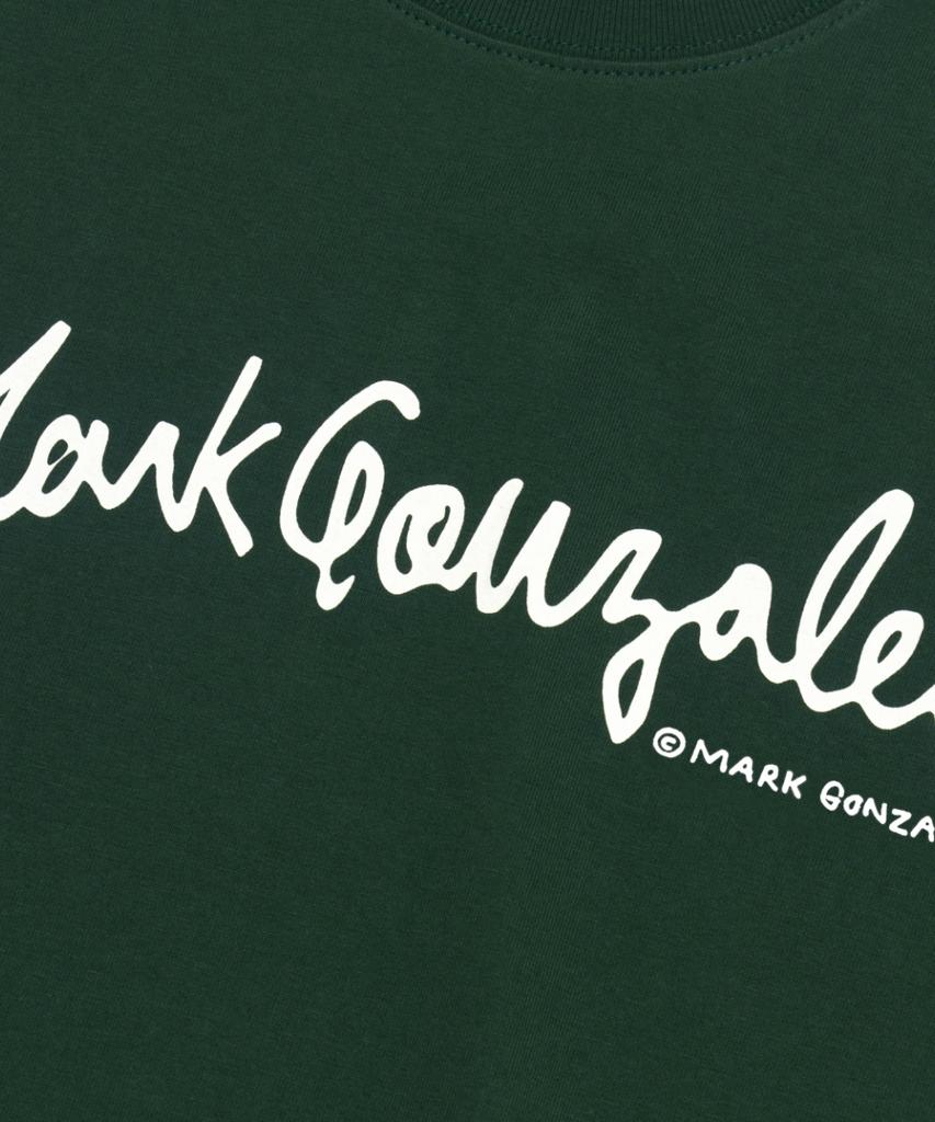 Mark Gonzales Signed Logo Short Sleeve T-Shirt - D/Green