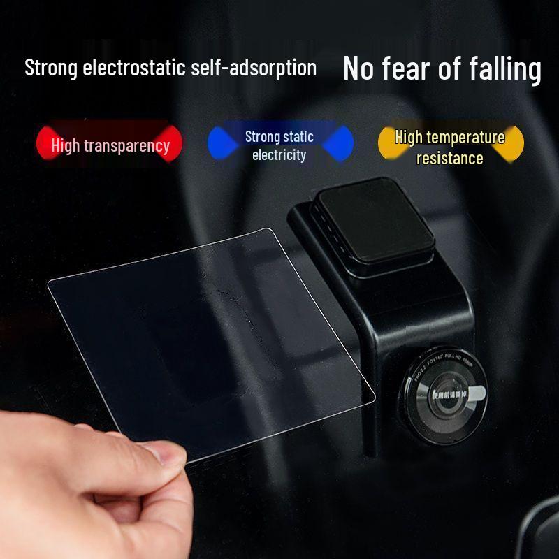 Kamera Kayıt Cihazı ve Araç Muayenesi İçin Şeffaf Statik Yapışkanlı Araç Sticker