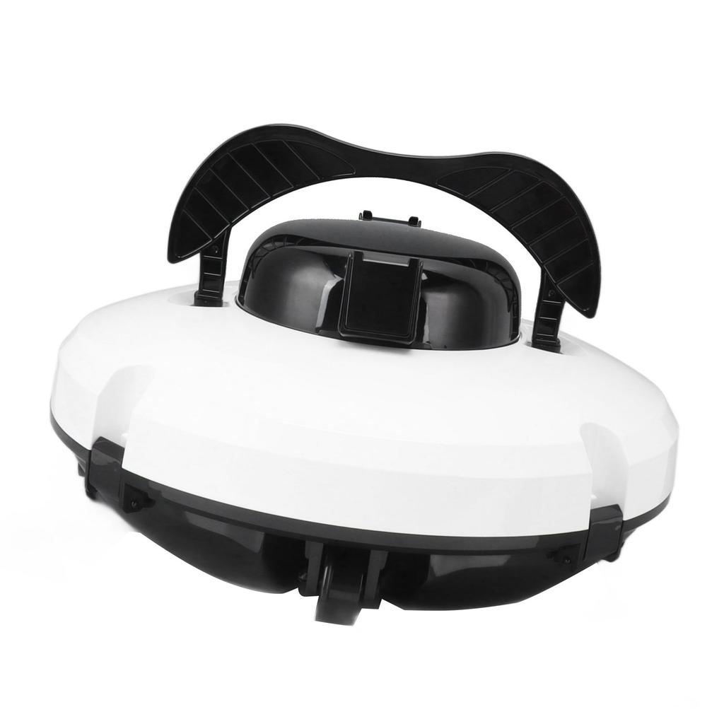 Robotic Pool Cleaner Cordlesss Pool Vacuum Fully Automatic Swimming Pool Cleaning Robot   White