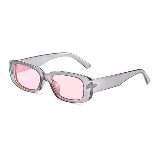 Rectangle Sunglasses for Women Men Trendy Y2k Retro 90s Sun Glasses UV400 Protection Cool Square Frame Sun Shades