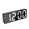 LED Mirror Alarm Clock Smart Digital Clock with Voice Control Multifunction Large Display Silent Movement