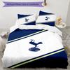3-teiliges Tottenham Hotspur Bettwäsche-Set Bettbezug Verschluss Enthält 1 Bettbezug & 2 Kissenbezüge, Weich und Bequem für Alle Jahreszeiten.