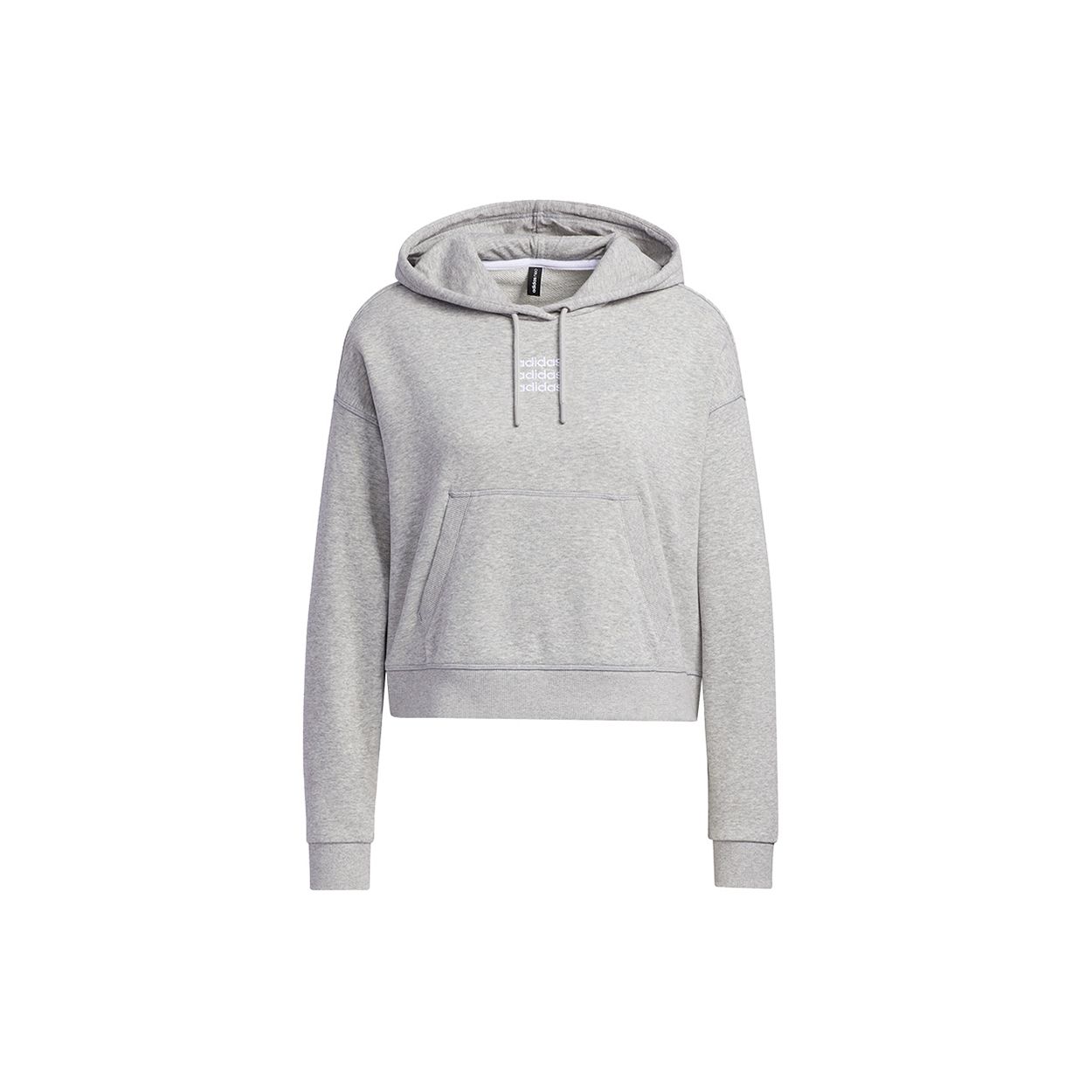 

Adidas Neo Embroidered Logo Hoodie Women Tops Grey GP5592 L