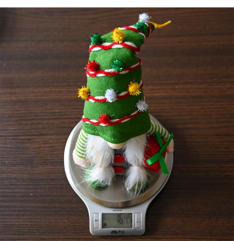 2025 Christmas Gnome Ornaments: Santa Claus & Rudolph Plush Decorations