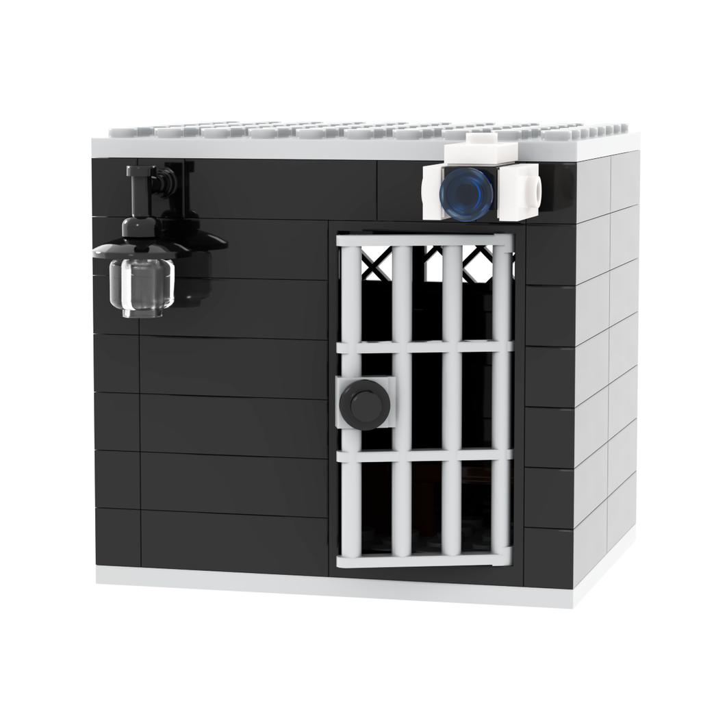Jail Prison Cell Police Thief Building Blocks Toy Collection Kids Assembly Classic Brick Souvenir Decoration