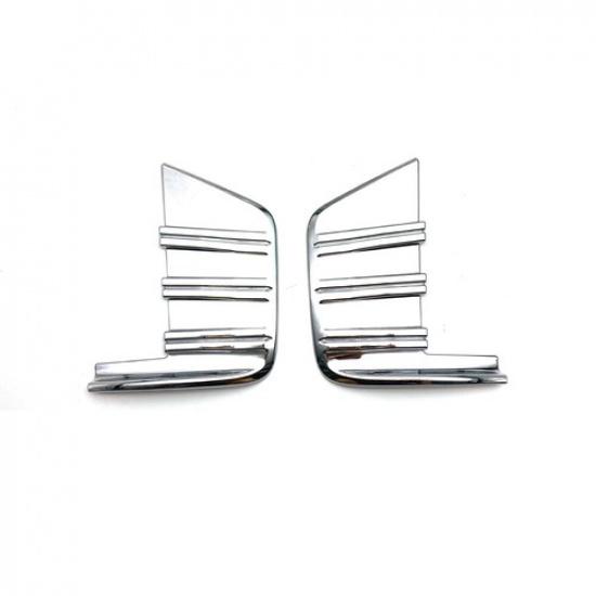 2Pcs Front Fascia Decor Cover Trim Accessories For + Chevy Silverado 1500