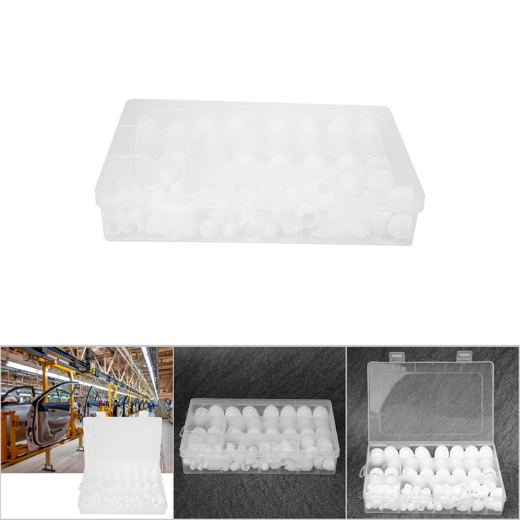 145 Stück/Box PE Dommutter-Set M4 M5 M6 M8 M10 M12 Sechskantmutter Kappe Eisenwaren Befestigungselemente