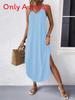 Elegant Sleeveless A Line Dress With Splicing For Casual Travel And Office Wear