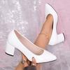 Plus Size Pointed Toe Patent Leather Work Shoes Women's Fall New Shallow Slip-on Non-Slip Sneakers
