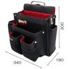 SK11 Takumi Temporary Frame Nail Pouch with Ink Pot Reinforced Inner Chisel Black Carpenter's Pocket, Large, Bottom, Pocket, Holder, (SC-10)