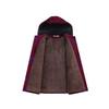 Grandma's Velvet-Lined Corduroy Hooded Winter Coat for Elderly Women