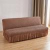 Seersucker Sofa Bed Cover Jacquard Solid Color Spandex Living Room Stretch All -Inclusive Sofa Cushion Cover Without Armrests