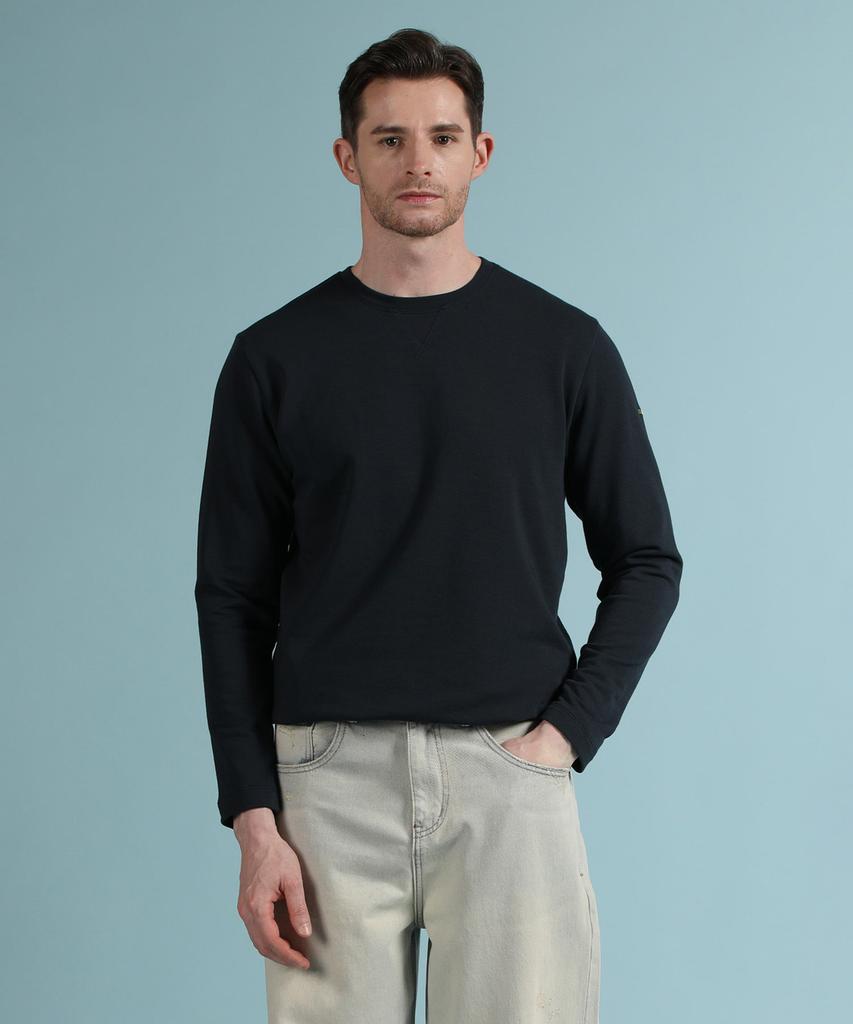 Panicalle Navy Soft Brushed Logo T-Shirt (Type B)