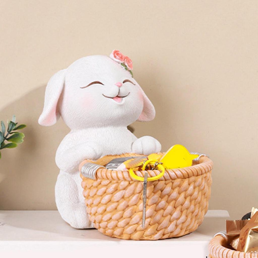 Small Flower Pot Desktop Storage Organizer Cartoon Animal Statue Gift, Tabletop Decoration, Plant