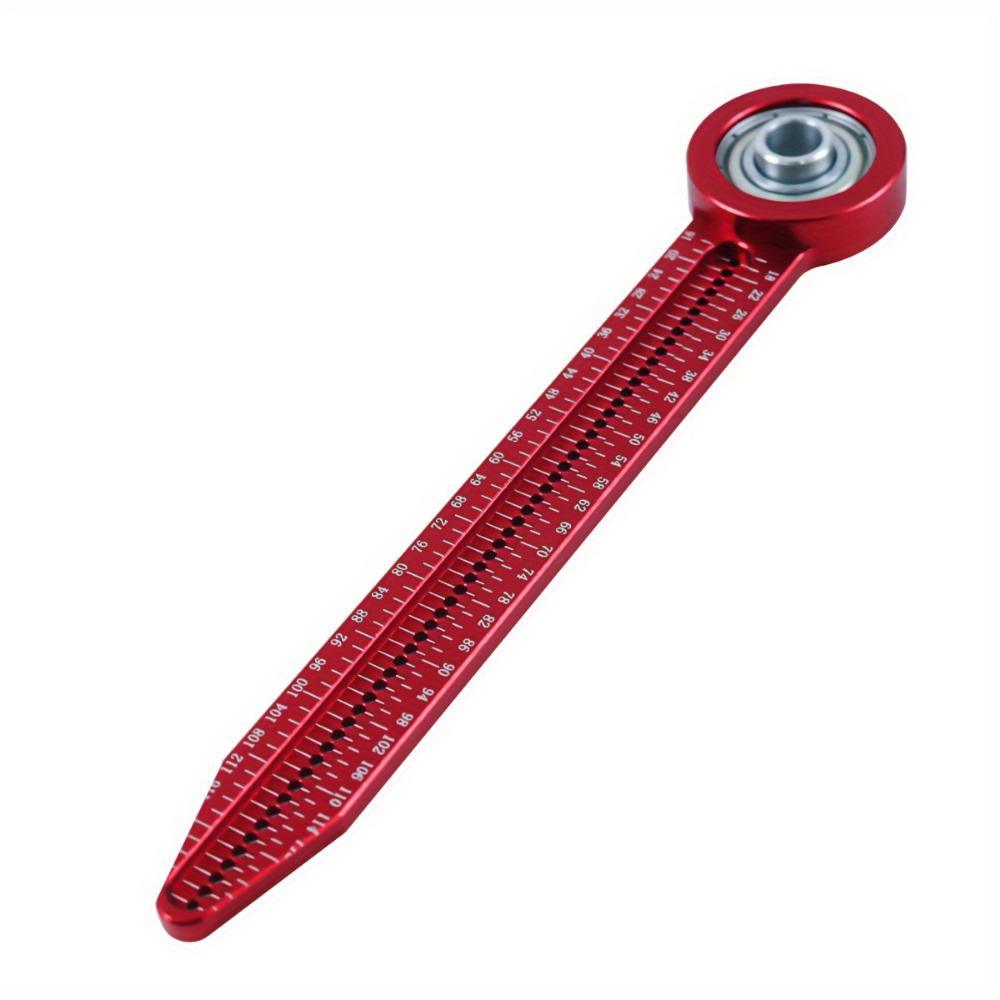Woodworking Scribing Gauge with Pocket Clip Aluminum Woodworking Compass Chart Tool,High Precision Marking Measuring Ruler -Woodworking Scribing Gauge