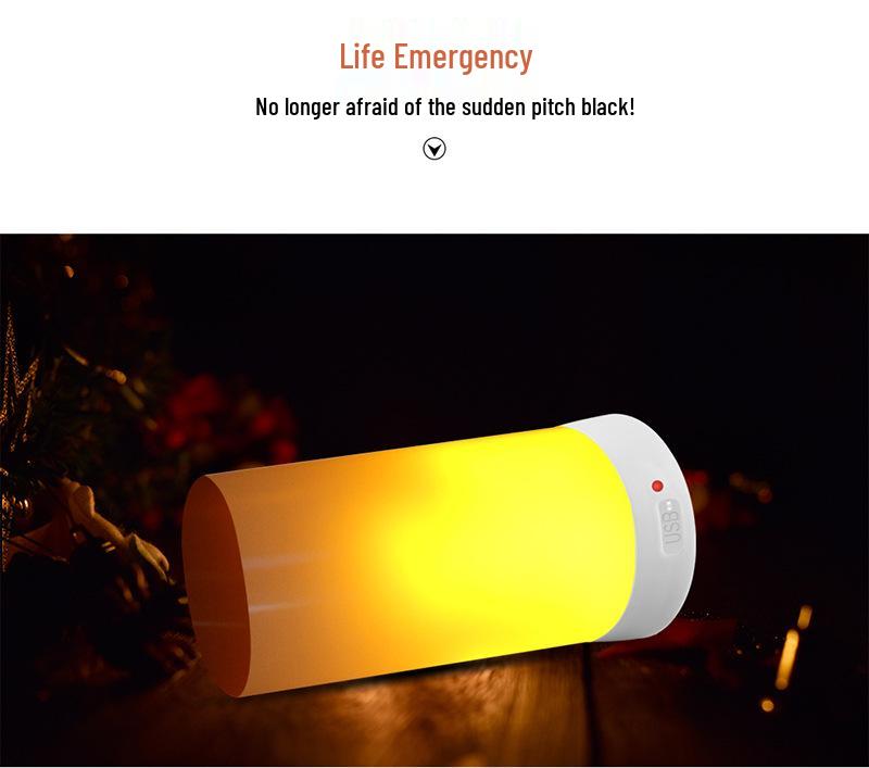 Gravity-Sensing Flame Decorative Table Lamp with Remote-Controlled Atmosphere Adjustment