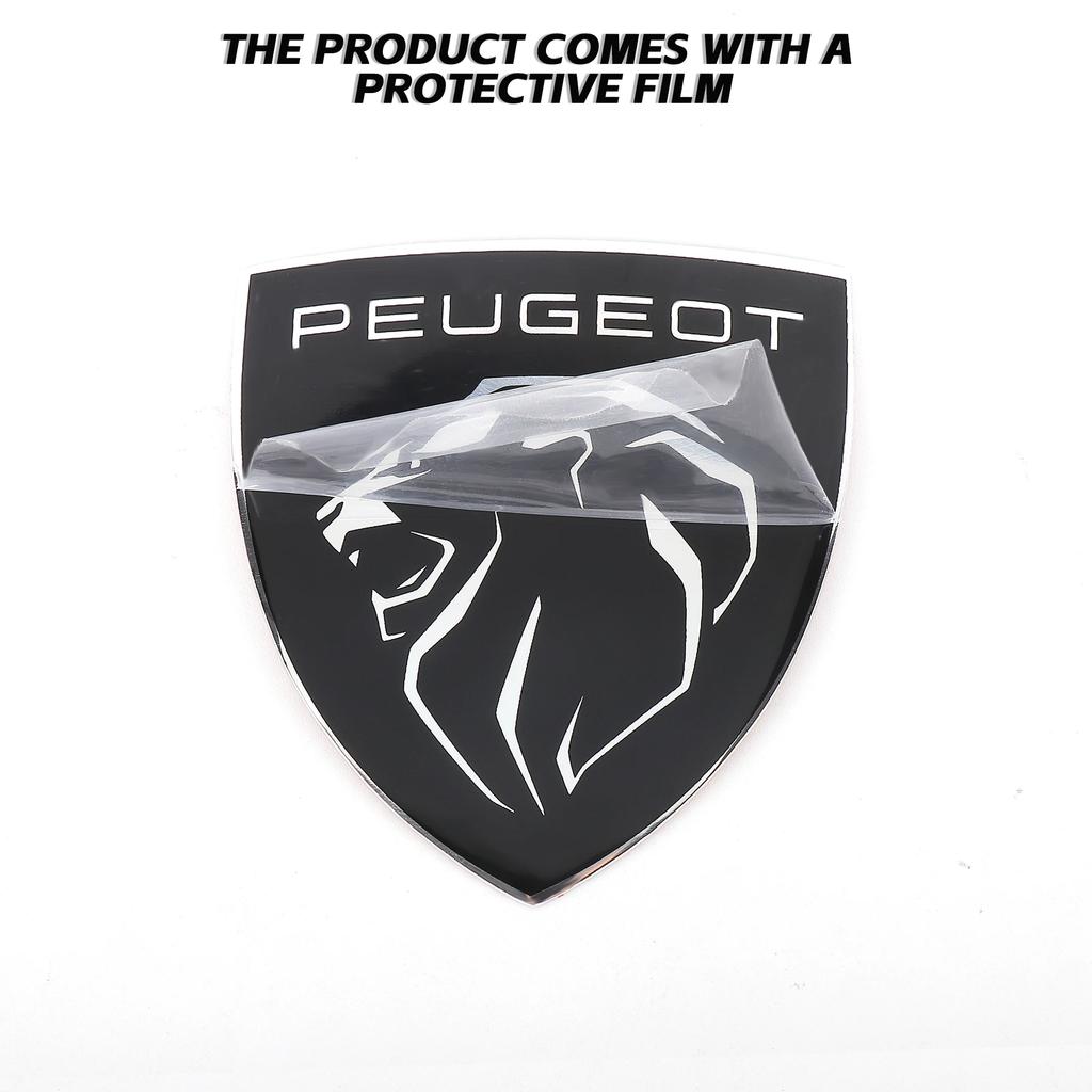 Bilklistermärke 2025 Het Bil Original Frontkåpa Emblem Dekal Tillbehör För Peugeot 308 408 508 RCZ 205 208 3008 2008 108 206 207