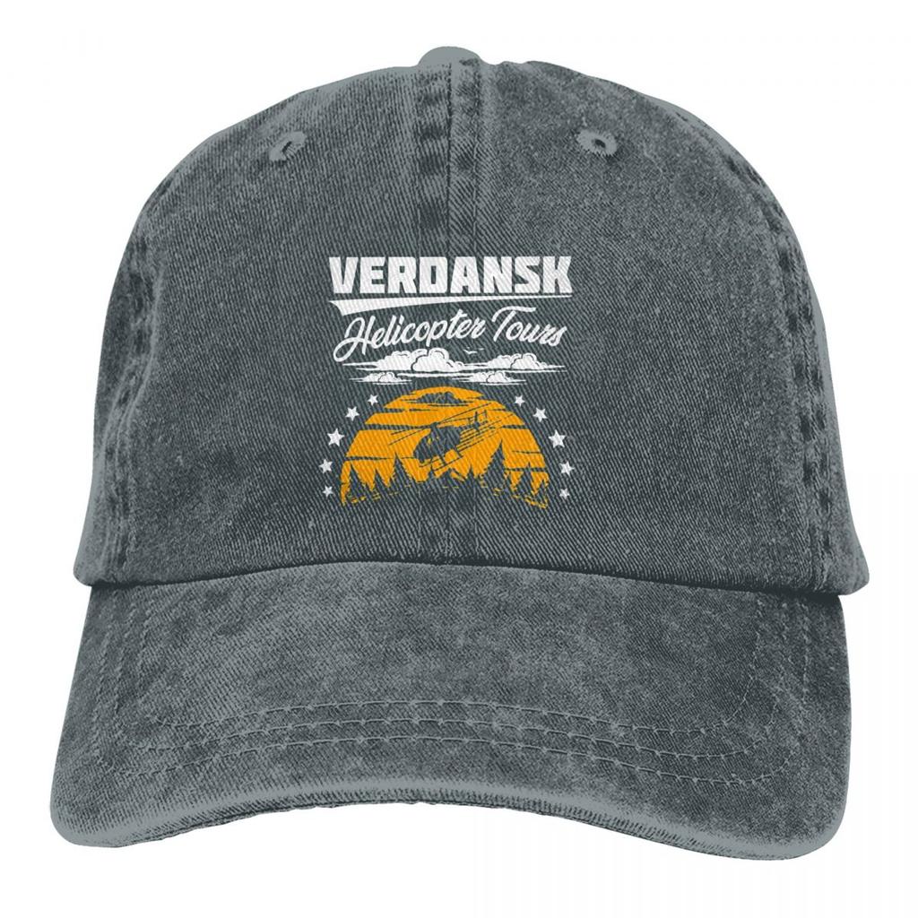 Warzone Verdansk Helicopter Tours Klasik Beyzbol Şapkası Unisex Şapkalar Kadın Vizör Koruma Snapback COD Black Ops Soğuk Savaş Şapkaları