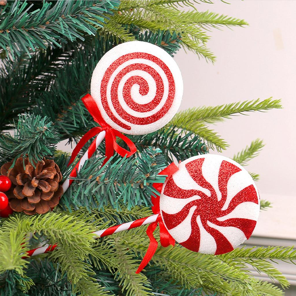 Colorful Christmas Lollipop Decorations, Creative Holiday Sticks, Candie, Christmas Tree Decorations, Props