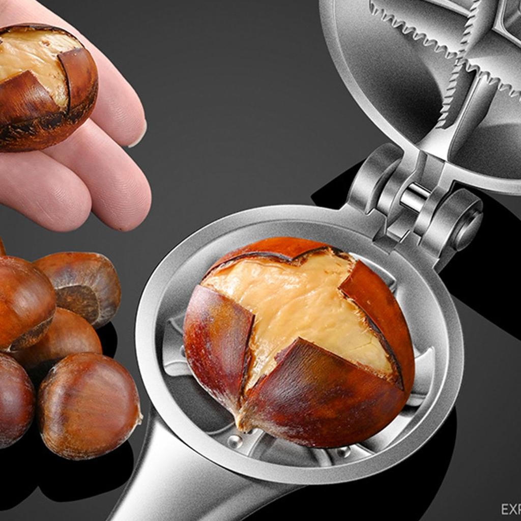 Chestnut Cracker Portable Chestnut Opener Clip Peeler Multifunctional Walnut Pecan Nut Cracker Ergonomic Kitchen Tool