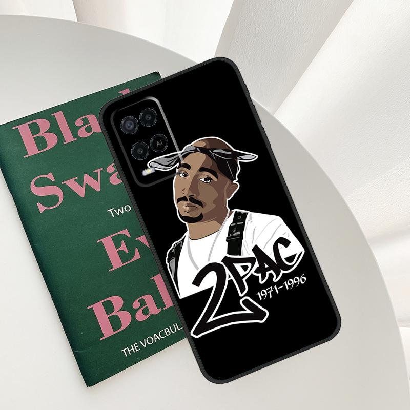 Rapper 2pac Singer Tupac Case For Oppo A52 A72 A76 A96 A54 A74 A94 A54S A57S A58 A78 A98 A57 A77 A15 A16 A17 Cover