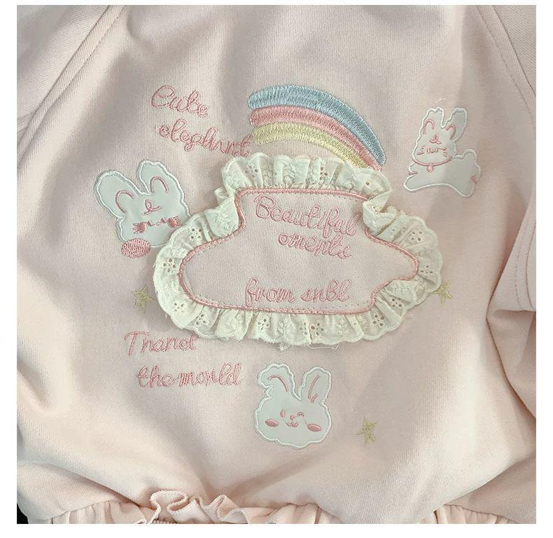 Spring 2025 Girls' Fashion Set: Toddler Sweatshirt, Jacket & Pants for Spring/Autumn