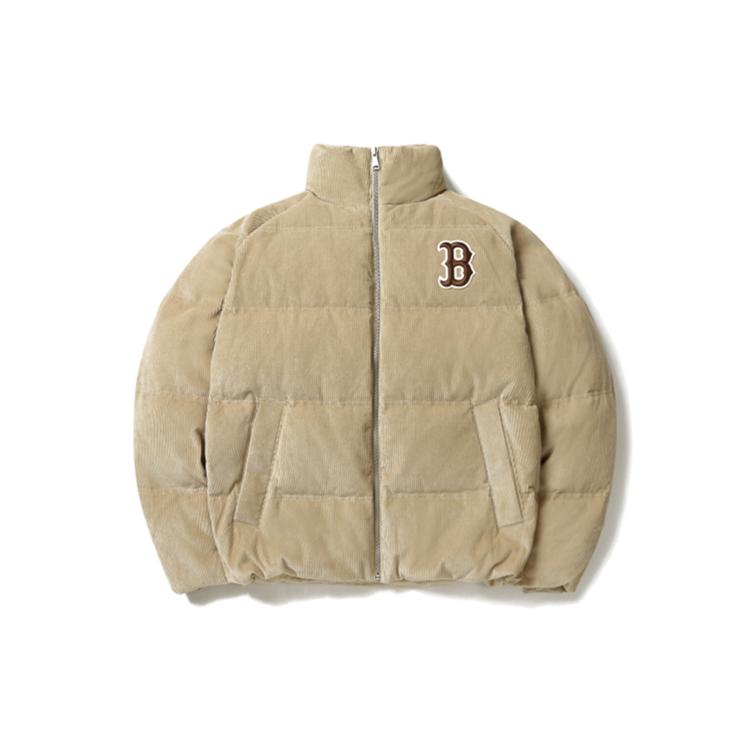 New MLB Down Jackets Unisex Beige 31DJC1061-43B