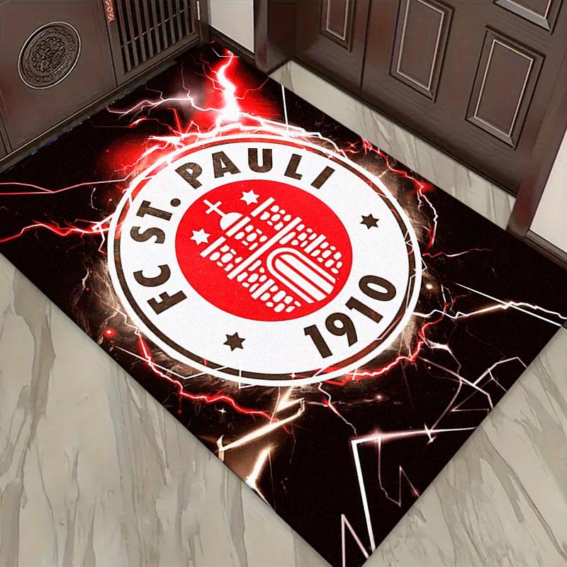 FC St. Tappeto Pauli per Soggiorno Camera da Letto Casa Decorazione Divano, Tappetino Antiscivolo per Giochi Bambini