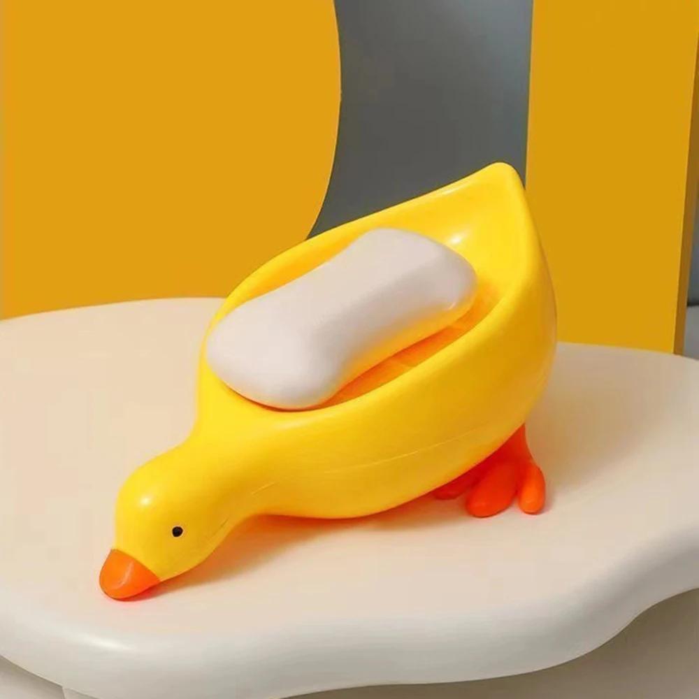 

Мыльница с рисунком, впитывающая стол, без отверстий, без стоячей воды, слива, мыльница с утками, бытовые товары для ванной комнаты, принадлежности для гостиниц жёлтый