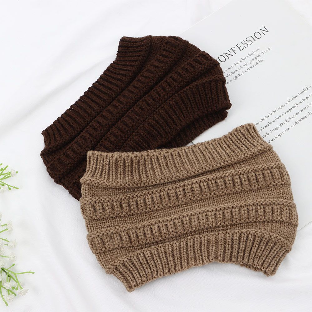 Wide Turban Headwraps Hair Accessories Ear Warmer Ponytail Beanie Hat Knitting Headband Hair Band