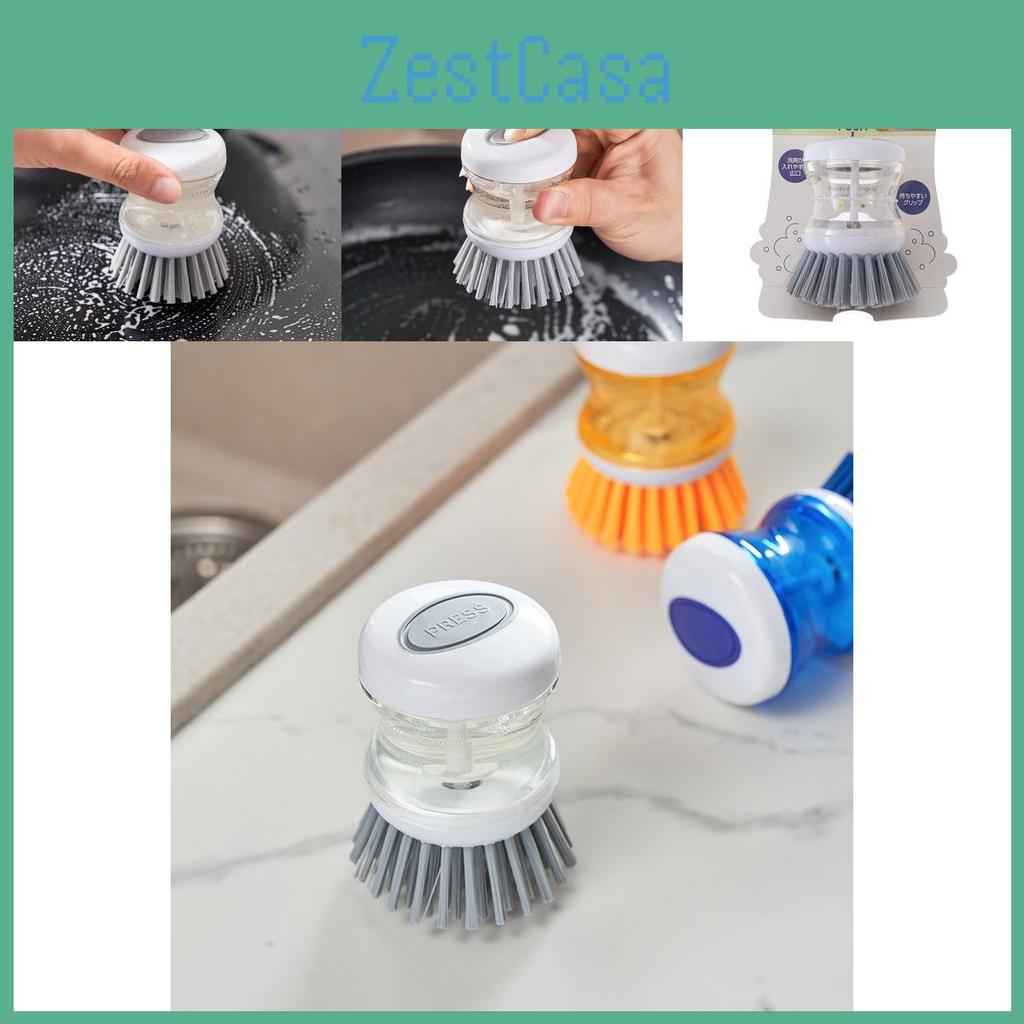 Dishwashing Scrubber Nonstick For Pots Pans And Utensils With Abs Handle As