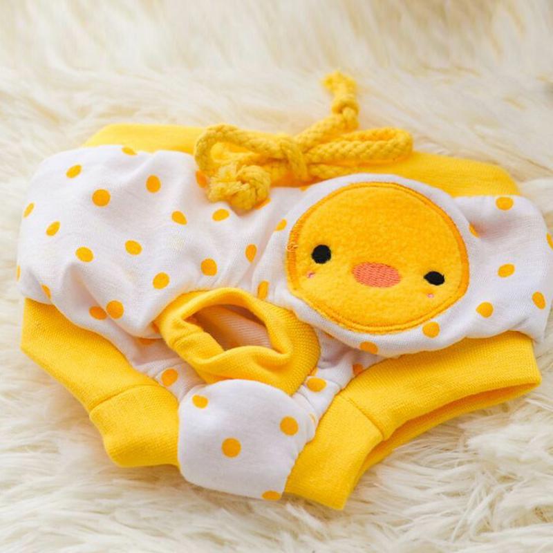 Pet Dog Shorts Sanitary Physiological Pants Cute Fruit Print Diaper Dog Shorts Washable Female Dog Panties Underwear Briefs Dc05