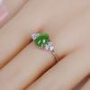 Jade Silver Ring 100%-S925 Women's Jewelry Valentine's Birthday Gift  Fine Jewerly