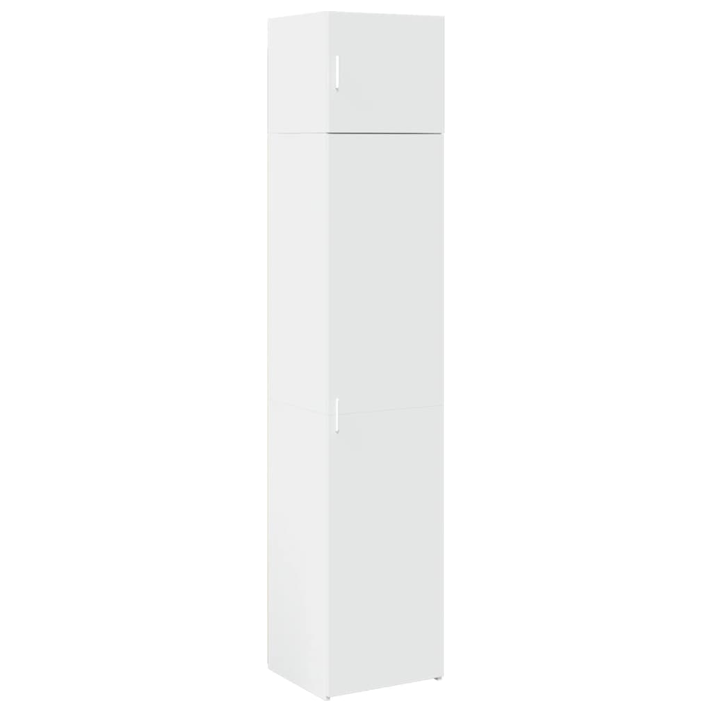 Narrow Tall Cabinet White 45 x 42.5 x 225 cm Engineered Wood