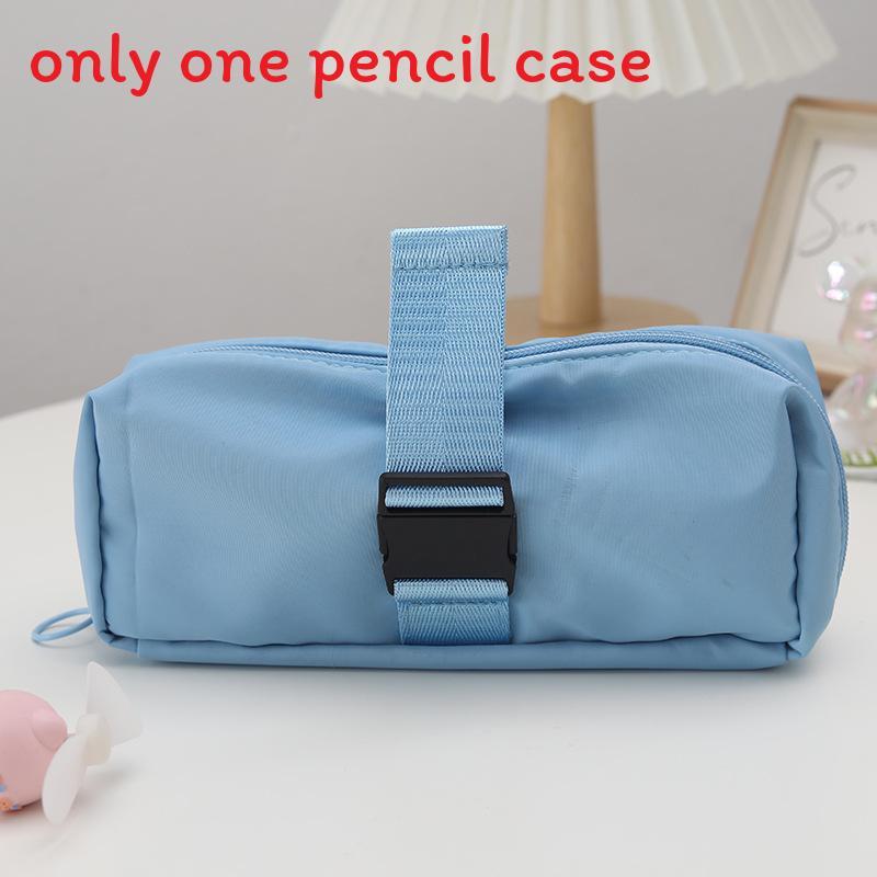 Minimalist Pencil Case For Girls Large Capacity Durable Fabric Storage Organizer For Students
