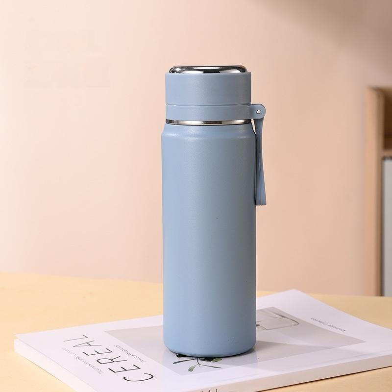 

Large Capacity Thermos Cup 600ml Thermos Cup Stainless Steel Thermal Coffee Mug Vacuum Flask Insulated Hot Water Bottle For Tea 600ml синий