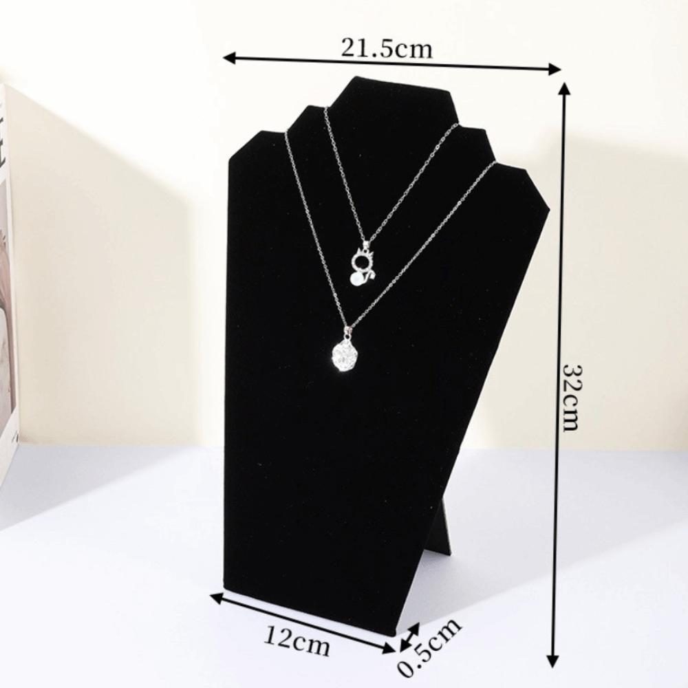 Velvet Jewelry Display Stand Black Necklace Holder Stand New Necklace Shelf  Jewelry Shop Window