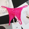 Open Crotch Mesh Lace Briefs Hollow-out Women's Thong Fashion Lace Seamless Panties  Summer Spring
