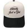 Literally Just a Girl Embroidery Color Matching Truck Driver Hat Fun Shade Daddy Hat