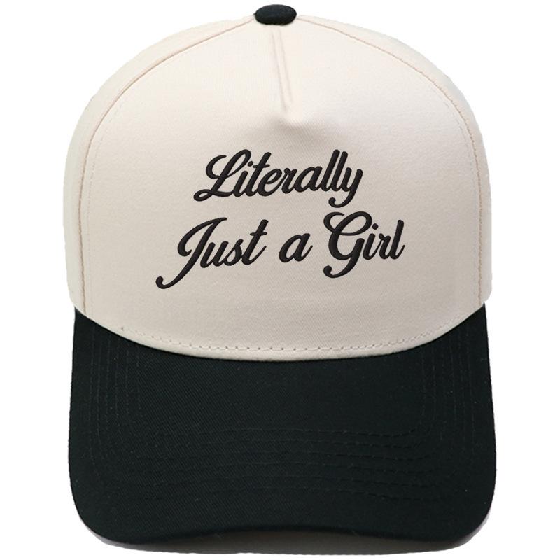 Literally Just a Girl Embroidery Color Matching Truck Driver Hat Fun Shade Daddy Hat